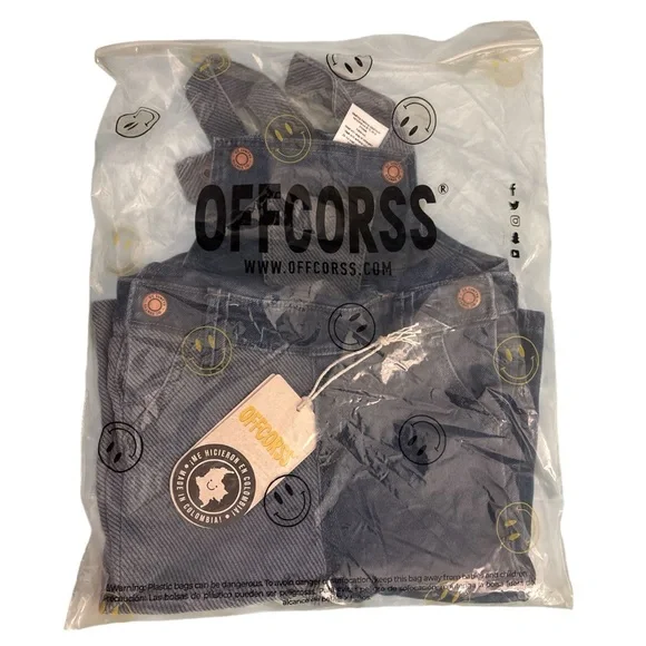 NWT OFFCORSS Denim Overalls - Picture 3 of 3